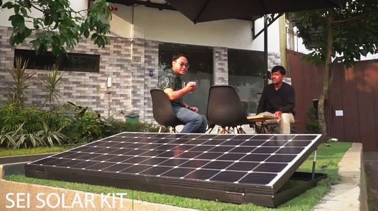 Gunakan Panel Surya Milik Len, PT SEI Luncurkan Solar Kit 1st Gen