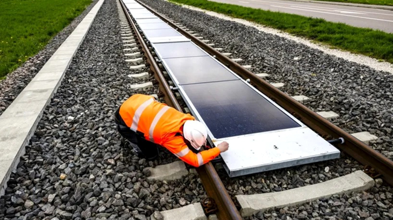 Swiss jadi Negara Pertama Pasang Panel Surya di Rel Kereta Api